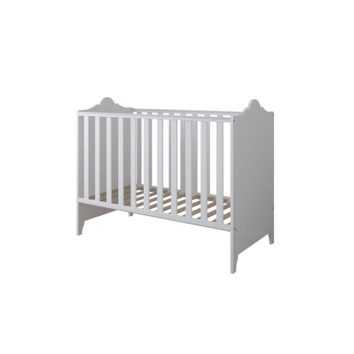 Białe łóżeczko Glamour 120x60 w stylu glamour