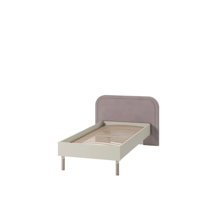 Łóżko Harmony 90x200 dla dziewczynki kaszmir-trufla
