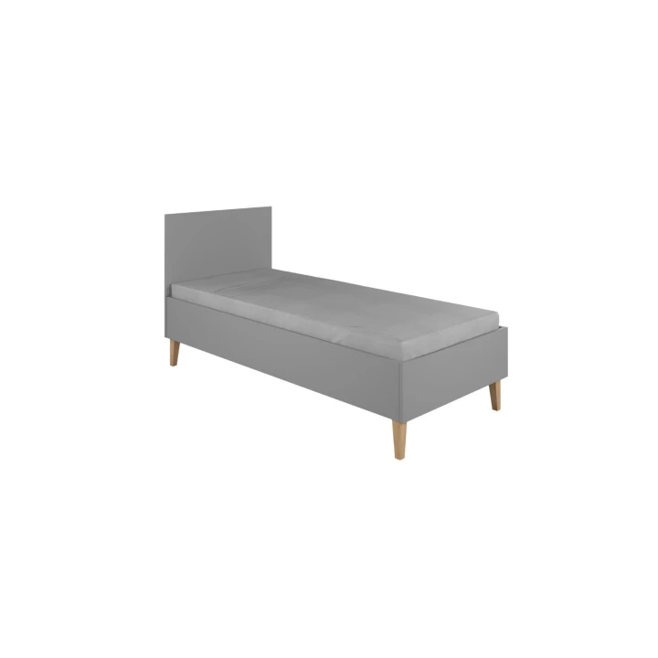 skandynawskie łóżko dla chłopca Kubi szare