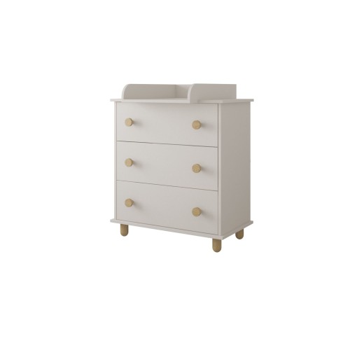 Komoda z przewijakiem Lilo kaszmir z trzema szufladami