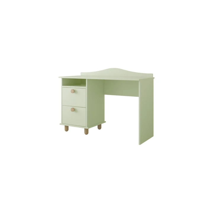 Miętowe biurko dziecięce Lilo z szufladami