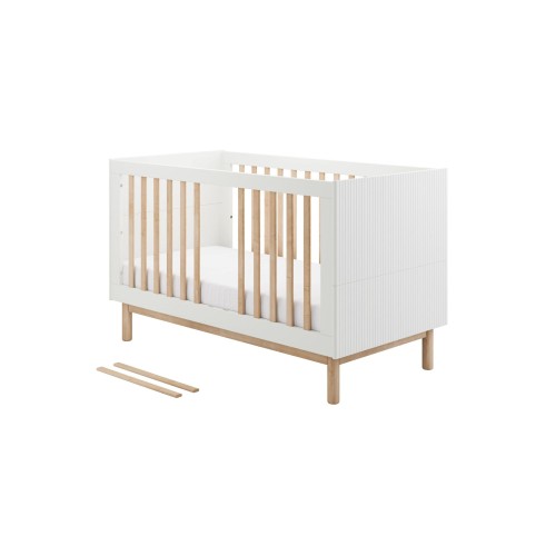 łóżeczko 140x70 z funkcją tapczanika i wyjmowanymi szczebelkami