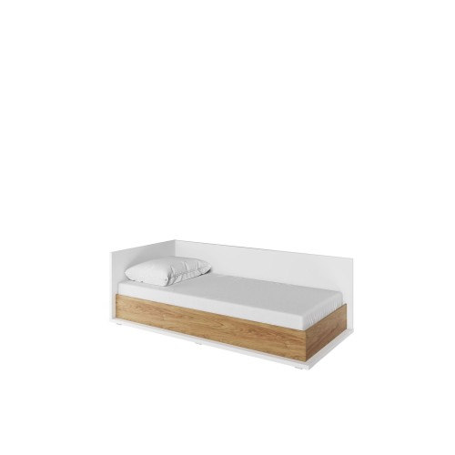 tapczan młodzieżowy Simi lewy z materacem i pojemnikiem