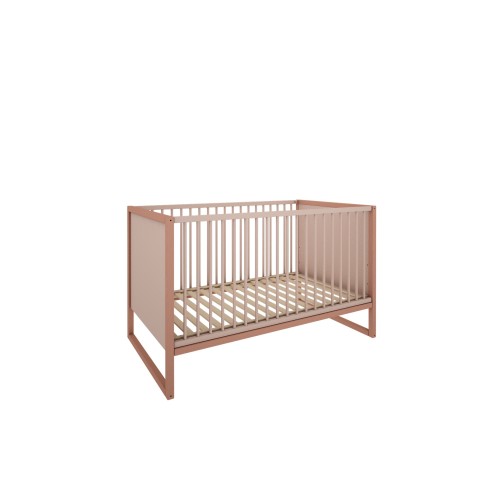 Łóżeczko Tweens 140×70 róż z funkcją tapczanika i opcją szuflady. EN71/3, regulacja wysokości, wyjmowane szczebelki.