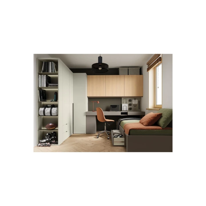 Mały pokój młodzieżowy dla chłopaka, meble woow lewa