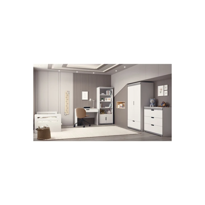 Projekt pokoju młodzieżowego dla chłopca, meble Tomi