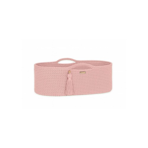 Bawełniany kosz Mojżesza Pastel Pink dla noworodka