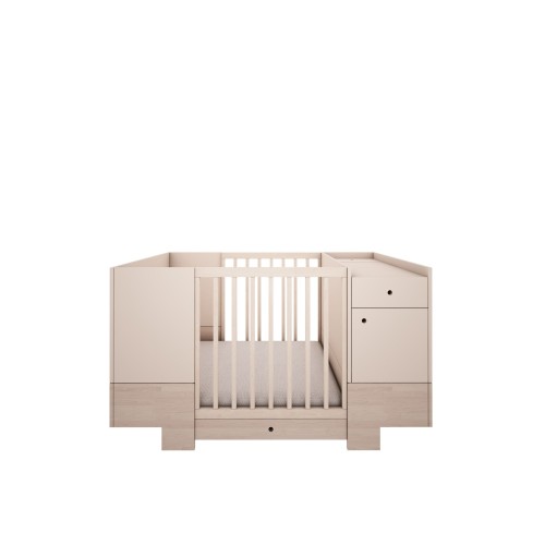 Łóżeczko 3w1 Smart w wersji niemowlęcej z przewijakiem i szufladą