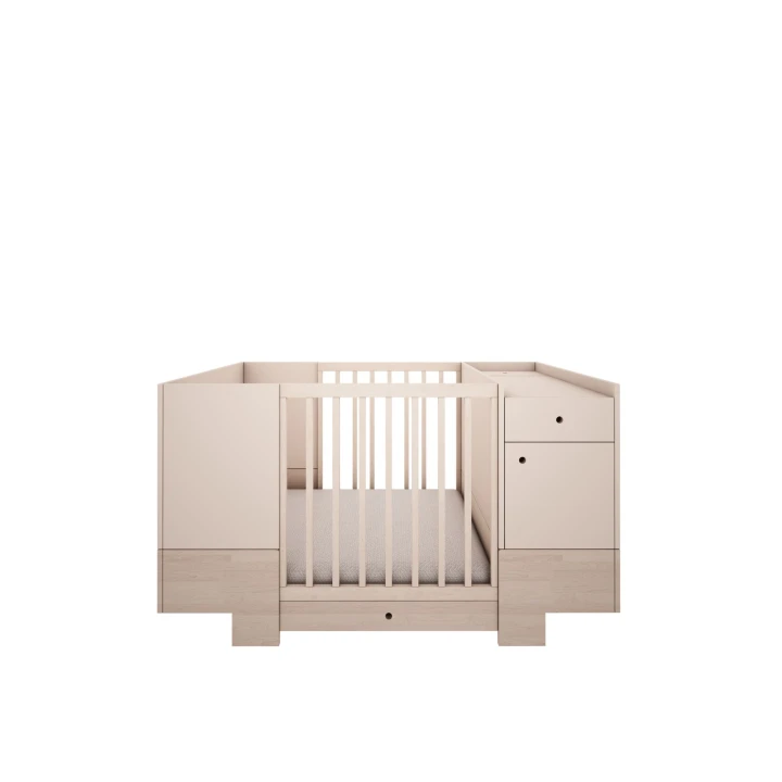 Łóżeczko 3w1 Smart w wersji niemowlęcej z przewijakiem i szufladą