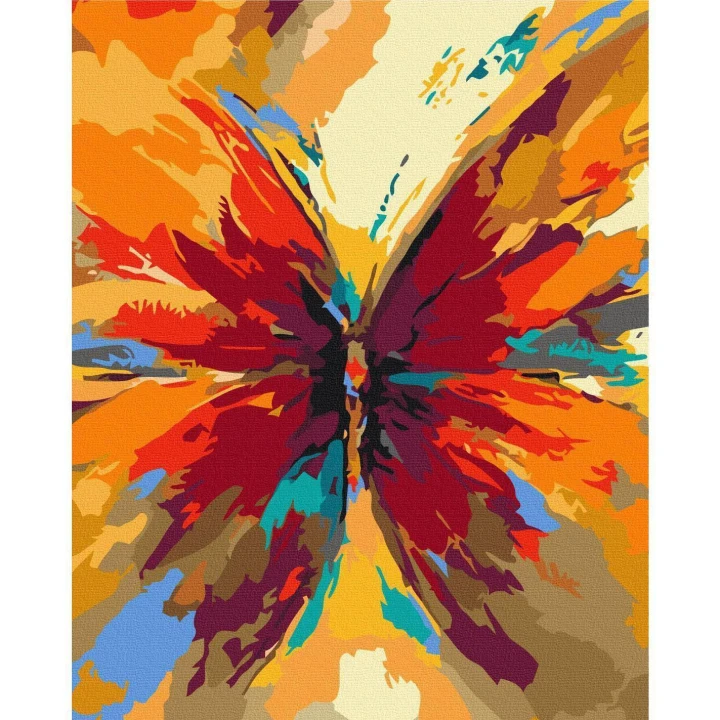 Obraz do samodzielnego malowania - Wielobarwny motyl