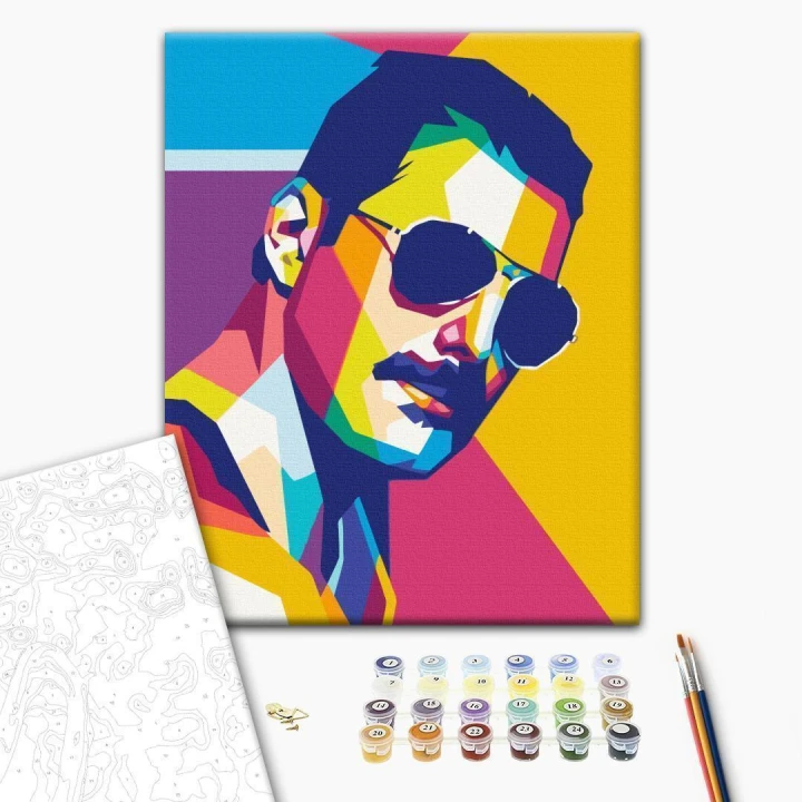 Obraz do samodzielnego malowania - Kolorowy Freddie