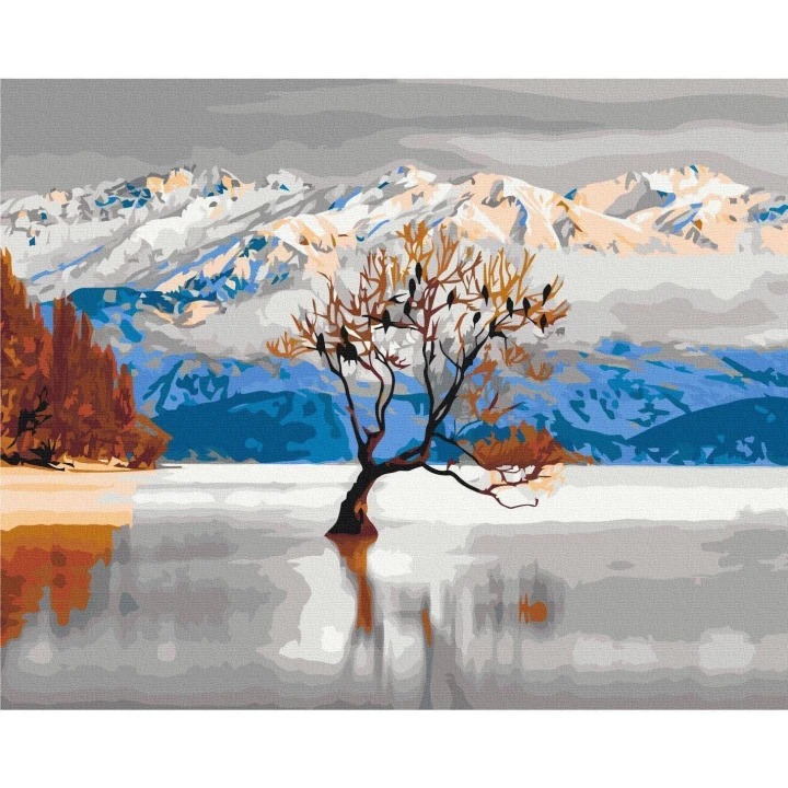 Obraz do samodzielnego malowania - Jezioro Wanaka
