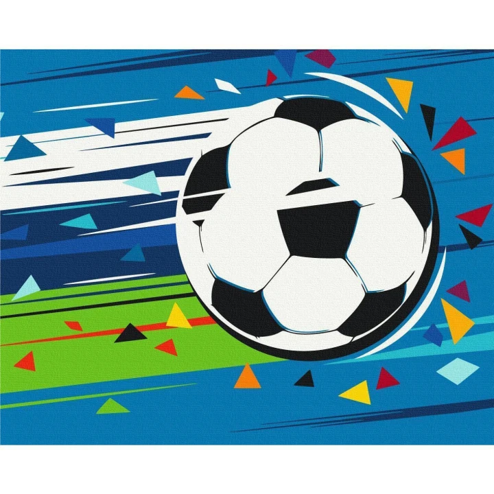 Obraz do samodzielnego malowania - Strzał i gol!