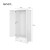 biała szafa do pokoju dziewczynki Luna - wymiary