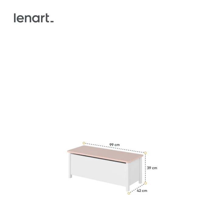 schowek na zabawki i koce Luna - wymiary