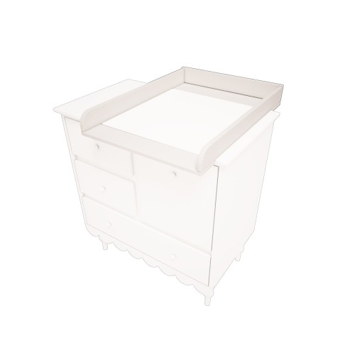 nakładka na komodę Babushka biała